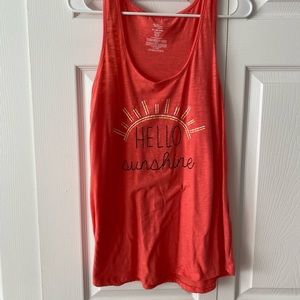 Coral tank top, 2X (18-20)
